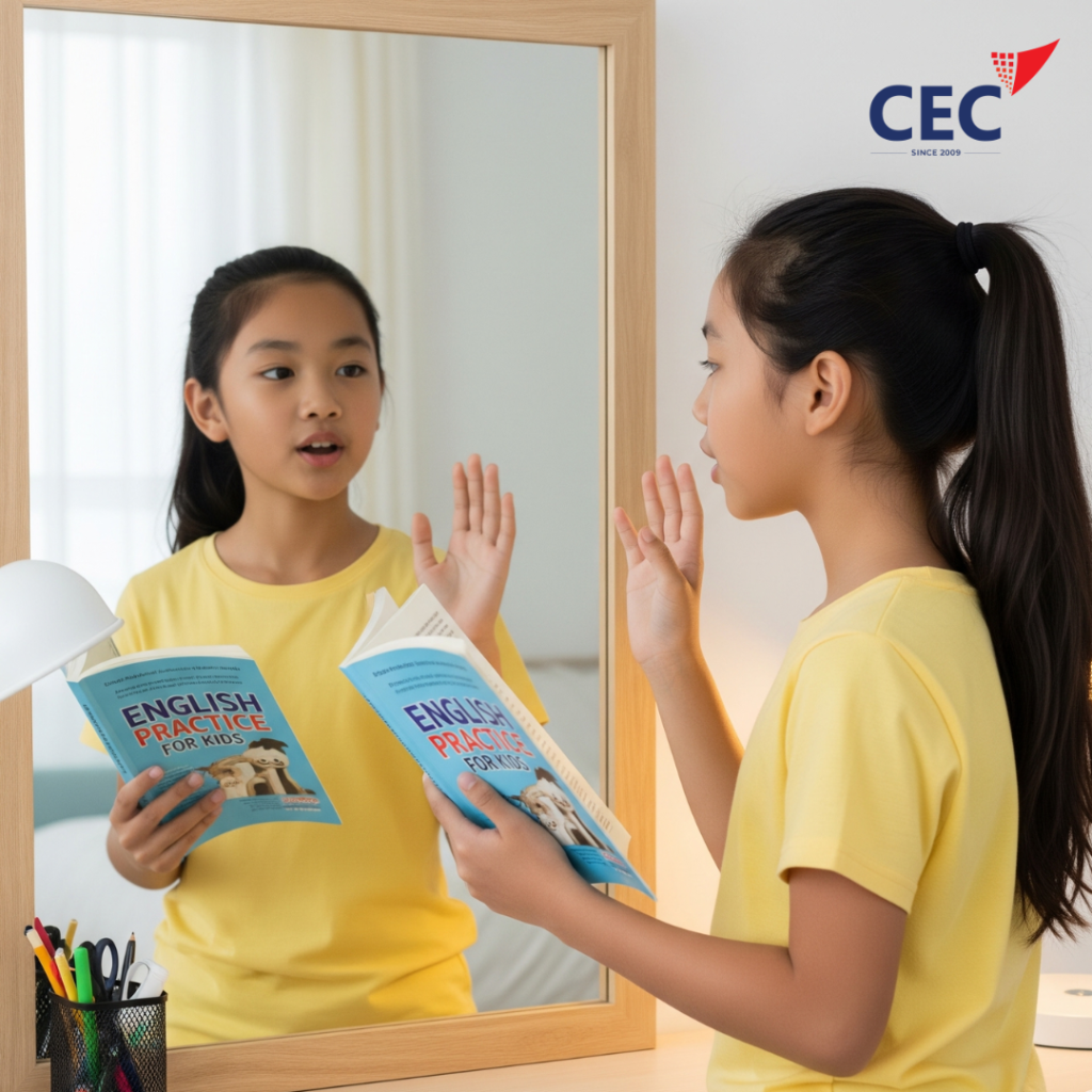 Học tiếng Anh giao tiếp tại nhà với phương pháp luyện nói trước gương 