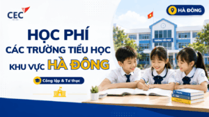 Học phí các trường tiểu học công lập và tư thục khu vực Hà Đông mới nhất
